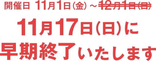 ※早期に終了する場合がございます※パターンオーダー対象外