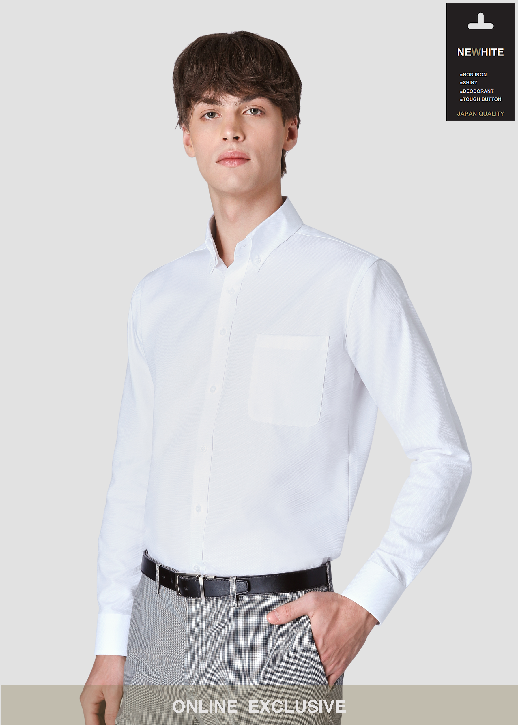 NEW WHITE Ultimed Shirt (Button Down Collar)